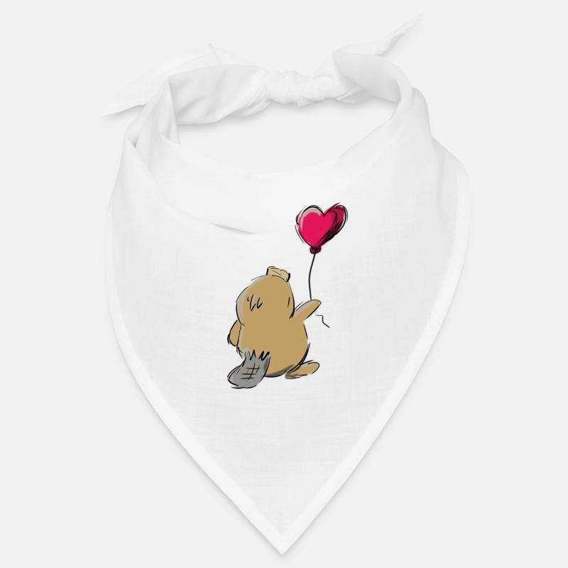 Schnabeltier - Bandana - Weiß