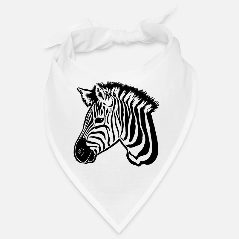 zebra dark Bandana
