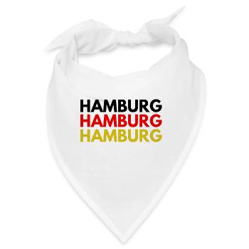 Hamburg Hamburg Hafen Stadt Deutschland Farbe - Bandana - Weiß - Vorne