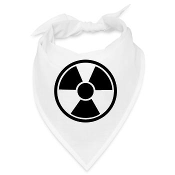 Atom kern energie nuclear - Bandana - Weiß - Vorne