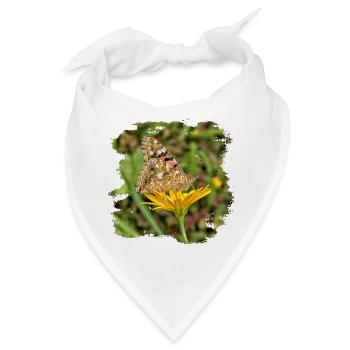 Der Distelfalter ist ein Wanderfalter - Bandana - Weiß - Vorne