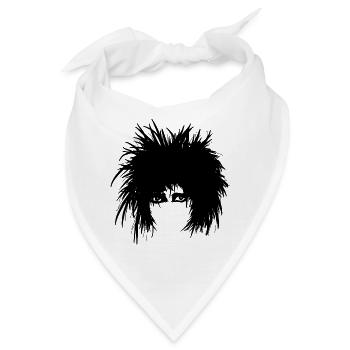 Dark Wave Electro Pop Punk 80er - Bandana - Weiß - Vorne