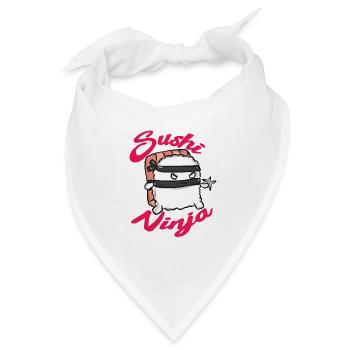 Sushi Essen Japan Geschenk - Bandana - Weiß - Vorne
