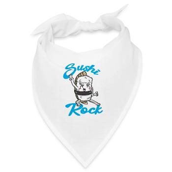 Sushi Essen Japan Geschenk - Bandana - Weiß - Vorne