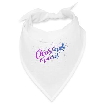 Christmas Addict - Bandana - Weiß - Vorne