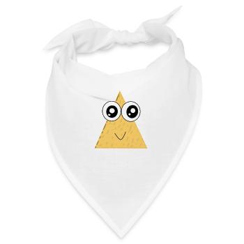 Taco Nacho Comicstyle Glubschaugen - Bandana - Weiß - Vorne