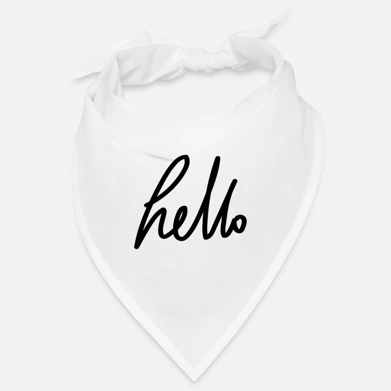 hello - handwriting Bandana