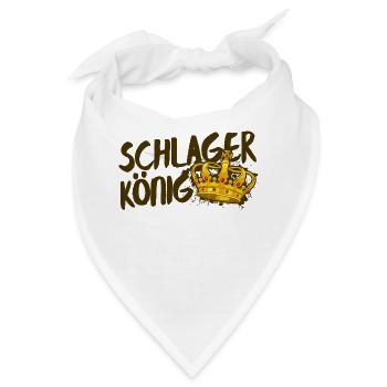 Schlagerkönig Schlager König Volksmusik Statement - Bandana - Weiß - Vorne