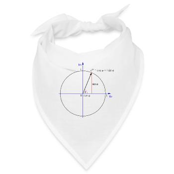 Eulers Formel - Bandana - Weiß - Vorne