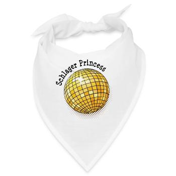 Schlager Prinzessin Schlagermusik Schlagerstar - Bandana - Weiß - Vorne