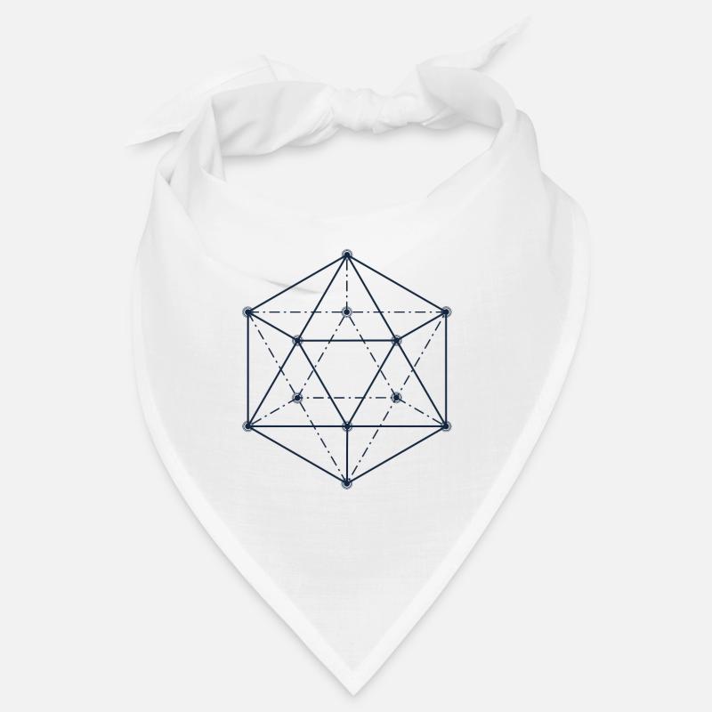 Design géométrique abstrait bleu Bandana