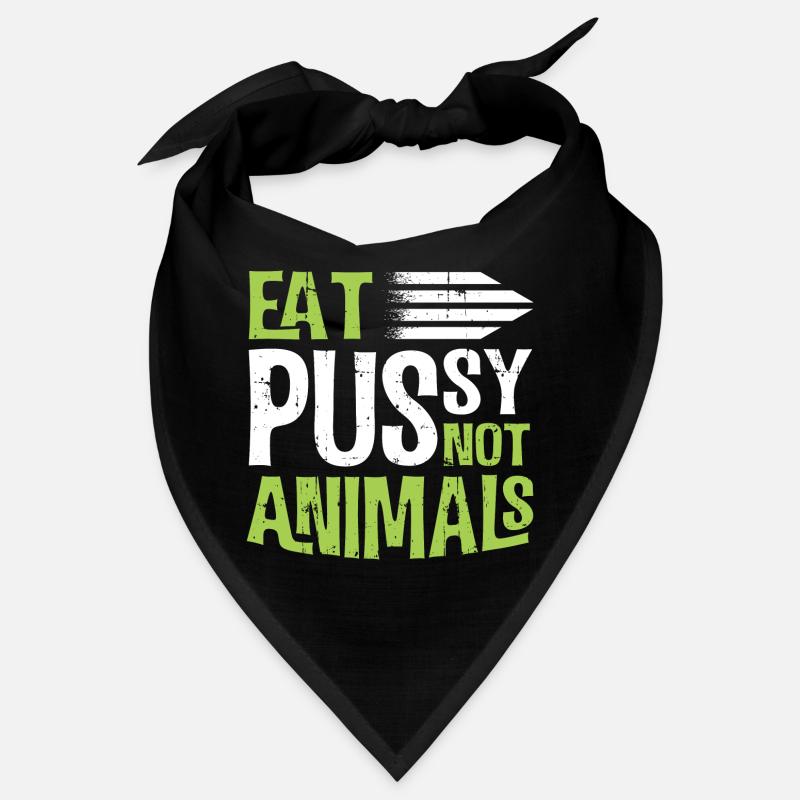 Vegatar mange chatte et pas de viande Drôle Bandana