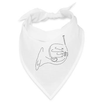Horn - Bandana - Weiß - Vorne