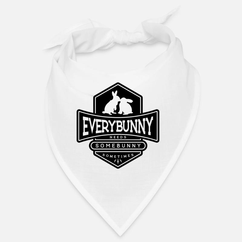 Chaque lapin a besoin d’un câlin de lapin Noir Bandana