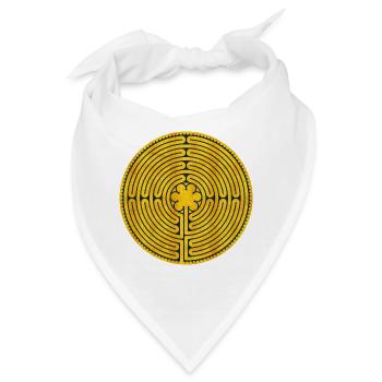 Chartres Labyrinth - Bandana - Weiß - Vorne