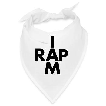 Rap hip hop - Bandana - Weiß - Vorne