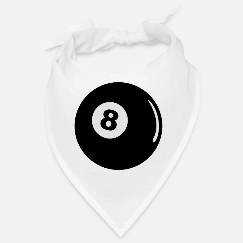 Billard Kugel schwarze 8 Ball Geschenk Pool Bandana