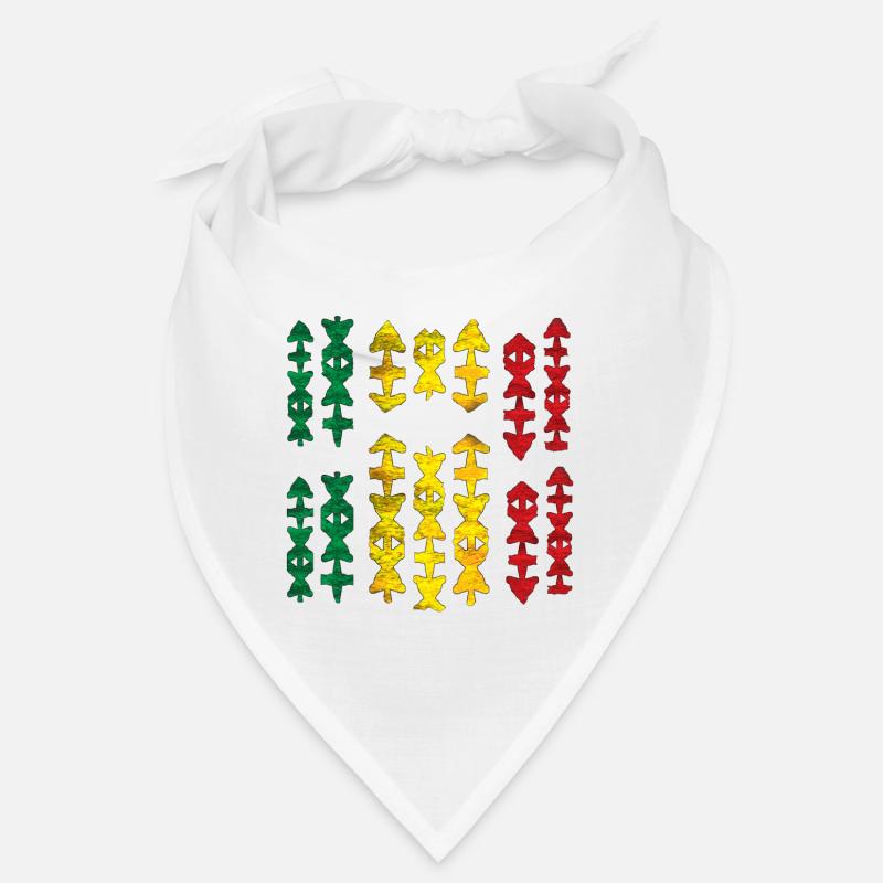 Indigenous Tribal Pattern Motifs Reggae Bandana