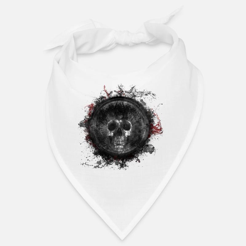 Crâne de mort gothique éclaboussures Bandana