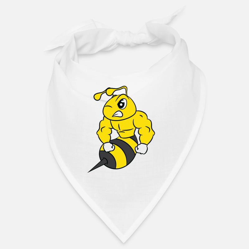 Une illustration mignonne et unique d’une abeille Bandana