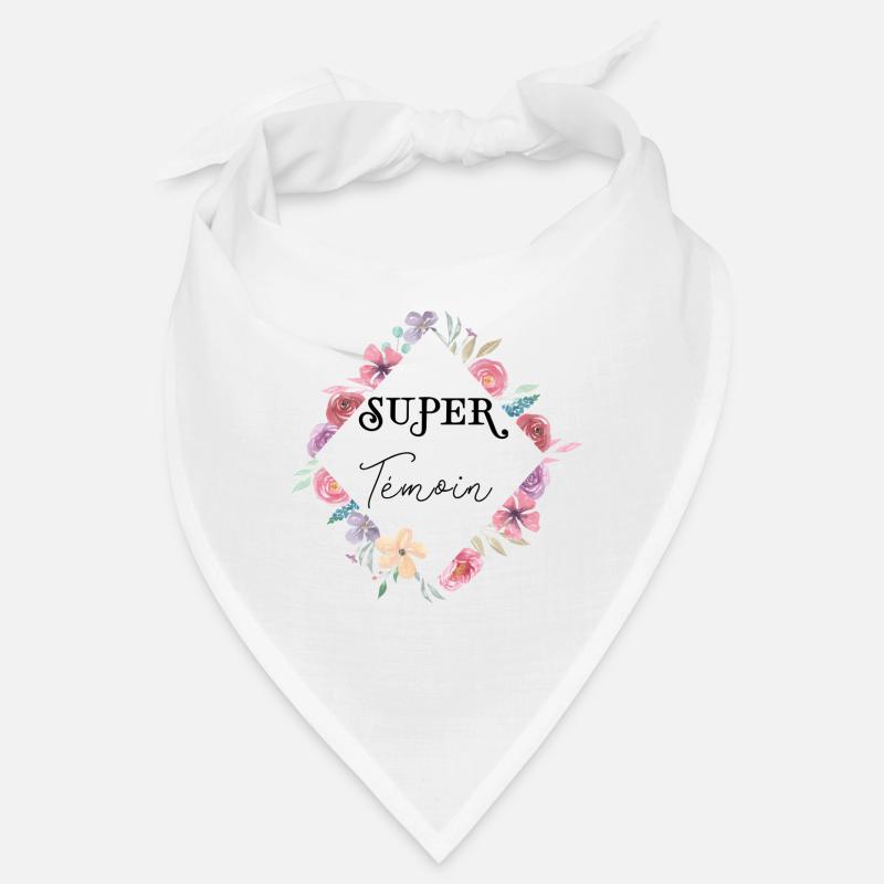 Super Témoin - Bandana - blanc