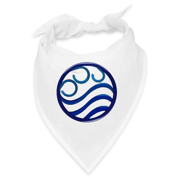 Wasser - Bandana - Weiß - Vorne
