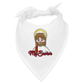 Jesus Christentum - Bandana - Weiß - Vorne