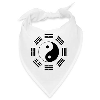yin yang tao symbol taosimo confucio philosophie - Bandana - Weiß - Vorne