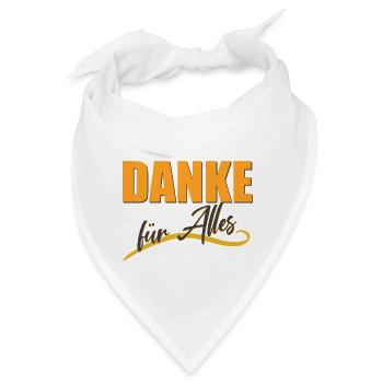 DANKE für Alles - Bandana - Weiß - Vorne