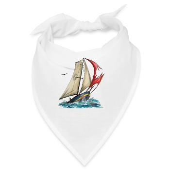 Segel Yacht - Bandana - Weiß - Vorne