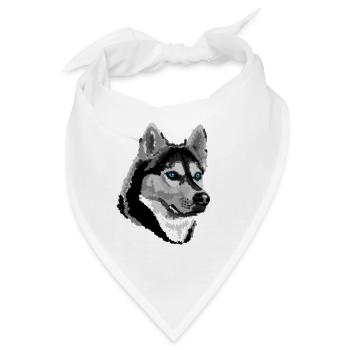 Husky - Bandana - Weiß - Vorne