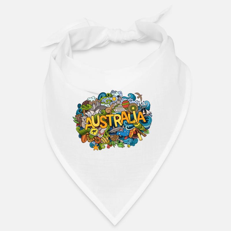 Australie - Bandana - blanc