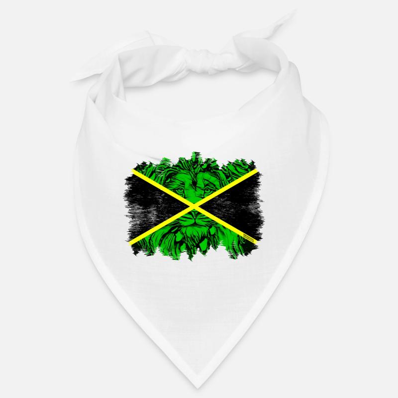Drapeau néon de la Jamaïque de la jungle Bandana
