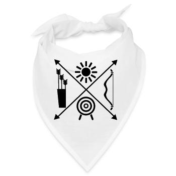 Bogensport - Bandana - Weiß - Vorne