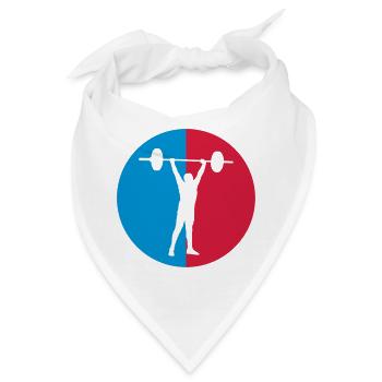 Strength training / Krafttraining / Musculation - Bandana - Weiß - Vorne