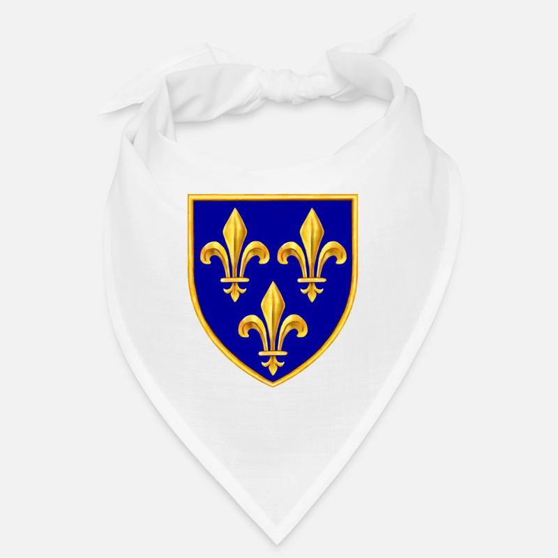 fleurs de lys - Bandana - blanc