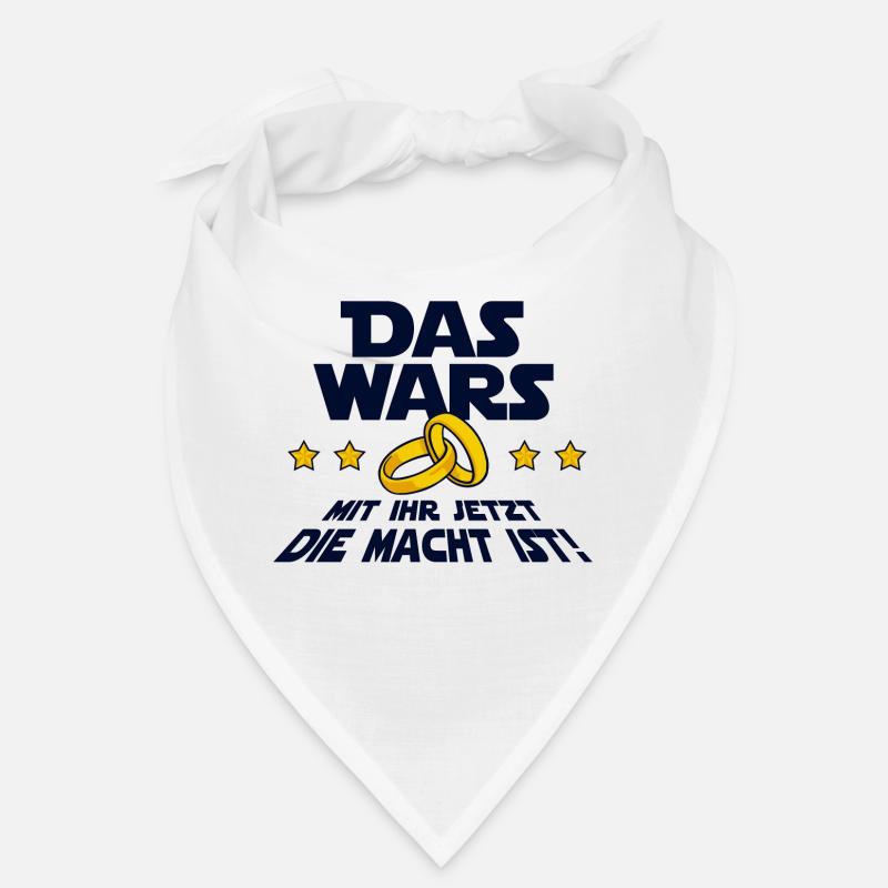 Das Wars Spruch Hochzeit Junggesellenabschied - Bandana - Weiß