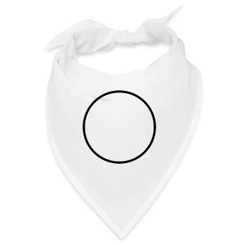 Einfacher Kreis - Bandana - Weiß - Vorne
