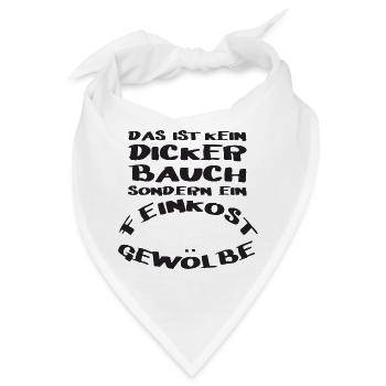 Dicker Bauch Feinkostgewölbe für dicke Männer - Bandana - Weiß - Vorne