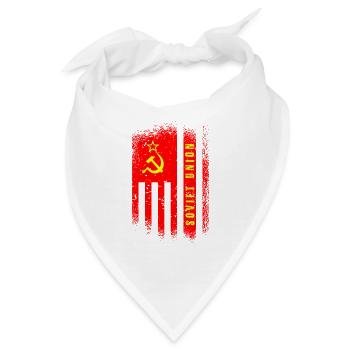 Sowjetunion Flagge / Geschenk UdSSR - Bandana - Weiß - Vorne