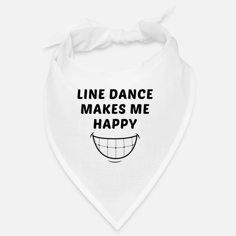 Linedancer Motto: Line dance makes me happy Bandana