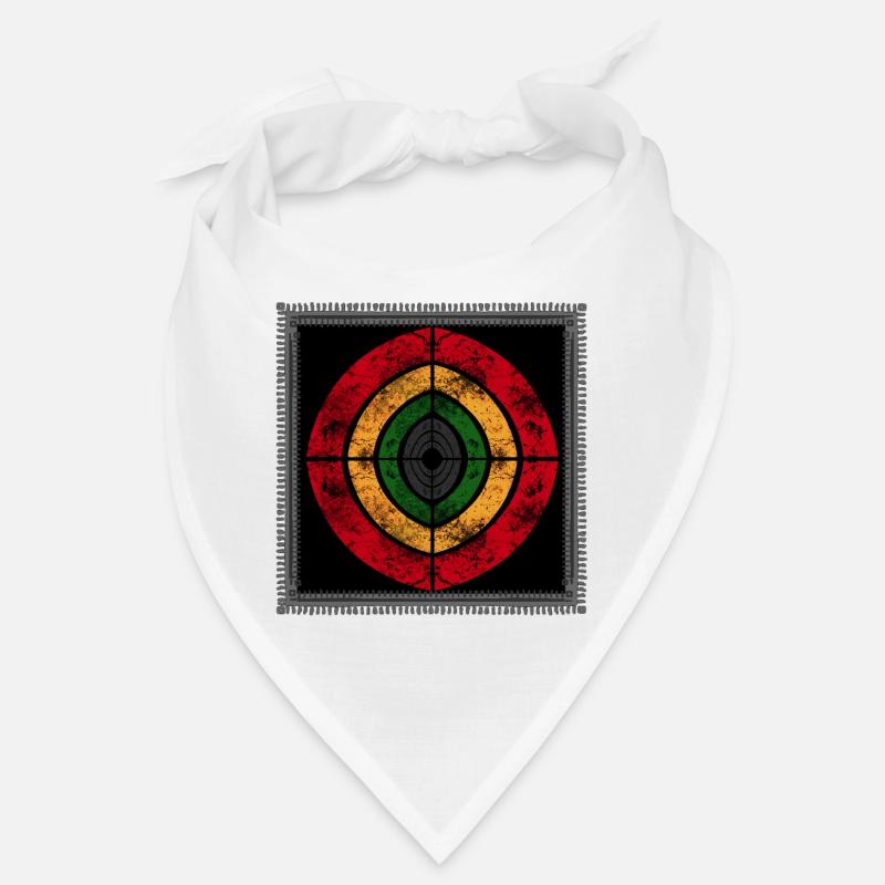 Design reggae abstrait aux couleurs rétro Bandana