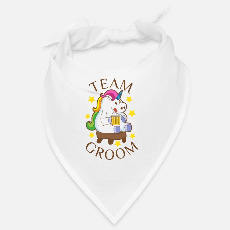 Team Bräutigam Einhorn Partnerlook Junggeselle Fun Bandana