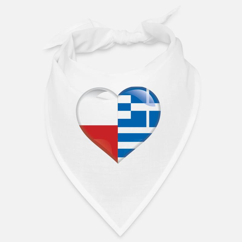 Pologne Grèce drapeau grec drapeau pays amour Bandana