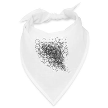 Abstrakt - Bandana - Weiß - Vorne