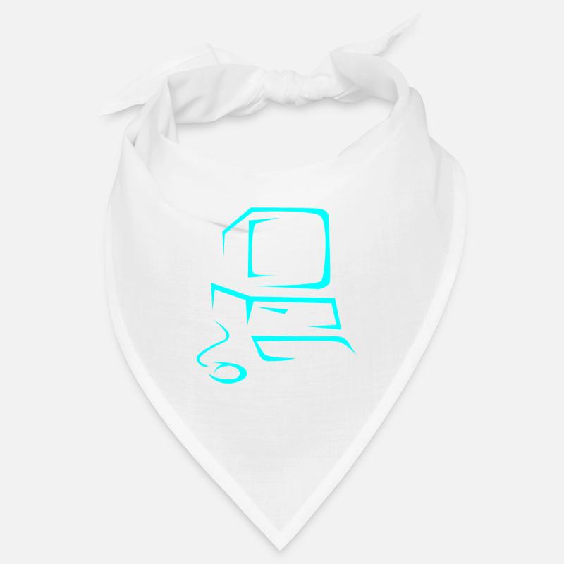 Computer - Bandana - Weiß