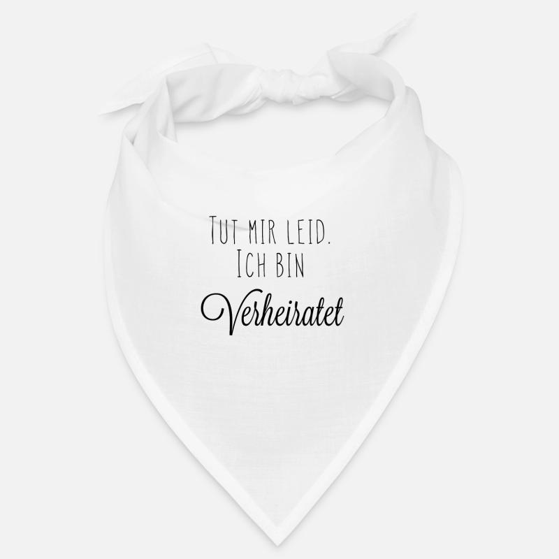 Ich bin verheiratet Version 1 - Bandana - Weiß
