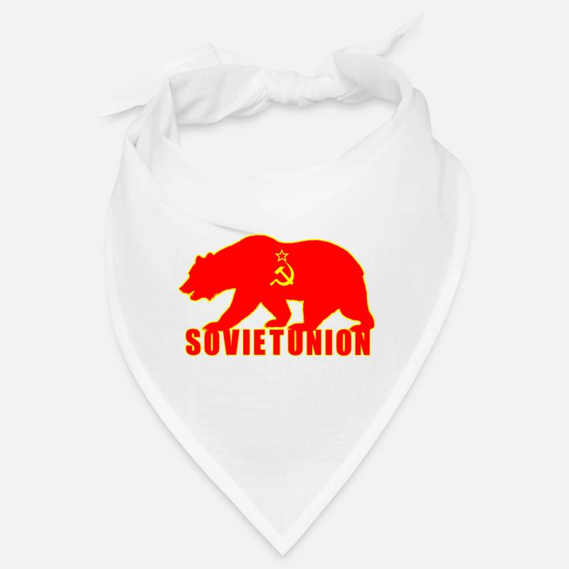 Union soviétique ours avec drapeau Bandana