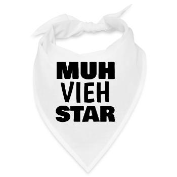 Muh Vieh Star - Bandana - Weiß - Vorne