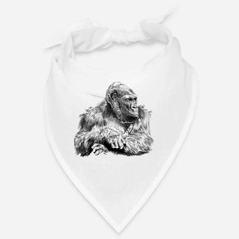 gorilla - Bandana - blanc